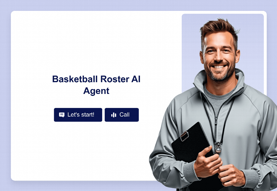 Ai Roster Basketball Roster AI Agent Template | Jotform