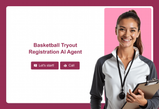 Basketball Tryout Registration AI Agent Template Thumbnail