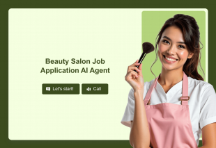 Beauty Salon Job Application AI Agent Template Thumbnail
