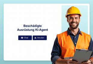 Beschädigte Ausrüstung KI-Agent Template Thumbnail