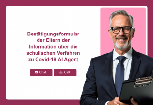 Bestätigungsformular der Eltern der Information über die schulischen Verfahren zu Covid-19 AI Agent Thumbnail