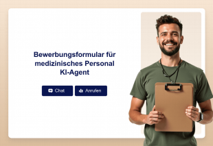 Bewerbungsformular für medizinisches Personal KI-Agent Template Thumbnail