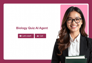 Biology Quiz AI Agent Template Thumbnail