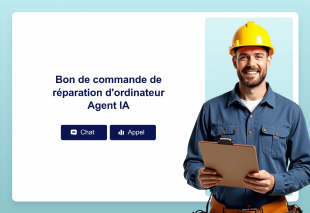 Bon de commande de réparation d'ordinateur Agent IA Thumbnail