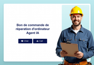 Bon de commande de réparation d'ordinateur Agent IA Thumbnail