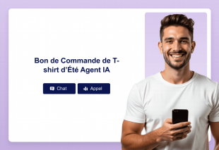 Bon de Commande de T-shirt d’Été Agent IA Template Thumbnail