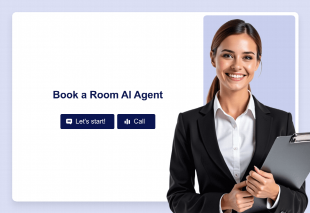Book a Room AI Agent Template Thumbnail
