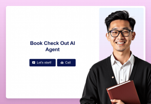 Book Check Out AI Agent Template Thumbnail