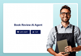 Book Review AI Agent Template Thumbnail