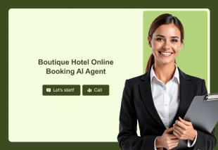 Boutique Hotel Online Booking AI Agent Template Thumbnail