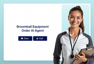 Broomball Equipment Order AI Agent Template Thumbnail