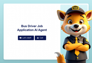 Bus Driver Job Application AI Agent Template Thumbnail