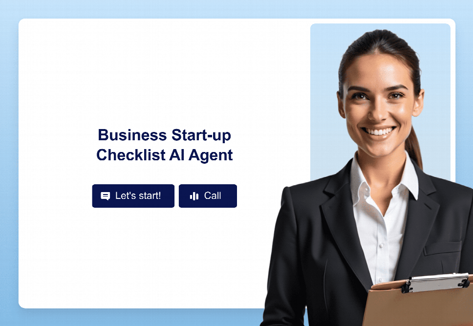 Business Start-up Checklist AI Agent Template | Jotform