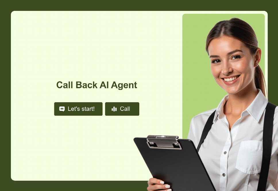 Call Back AI Agent Template | Jotform