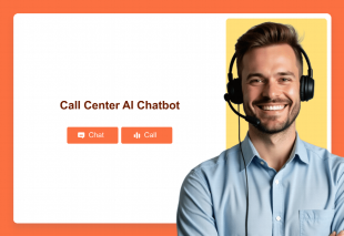 Call Center AI Chatbot Template Thumbnail