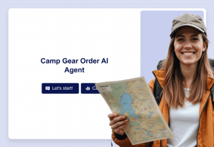 Camp Gear Order AI Agent Template Thumbnail