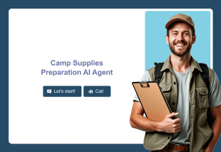 Camp Supplies Preparation AI Agent Template Thumbnail