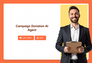 Campaign Donation AI Agent Template Thumbnail
