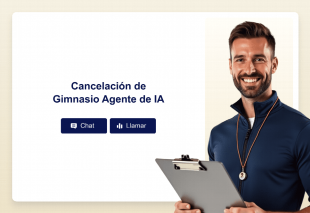 Cancelación de Gimnasio Agente de IA Template Thumbnail