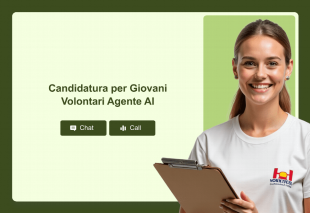 Candidatura per Giovani Volontari Agente AI Thumbnail