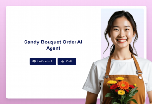 Candy Bouquet Order AI Agent Template Thumbnail