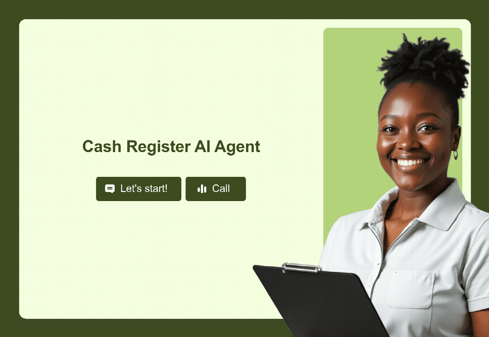 Cash Agent Cash Register AI Agent Template | Jotform