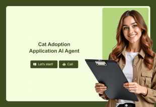 Cat Adoption Application AI Agent Template Thumbnail