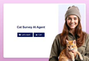 Cat Survey AI Agent Template Thumbnail