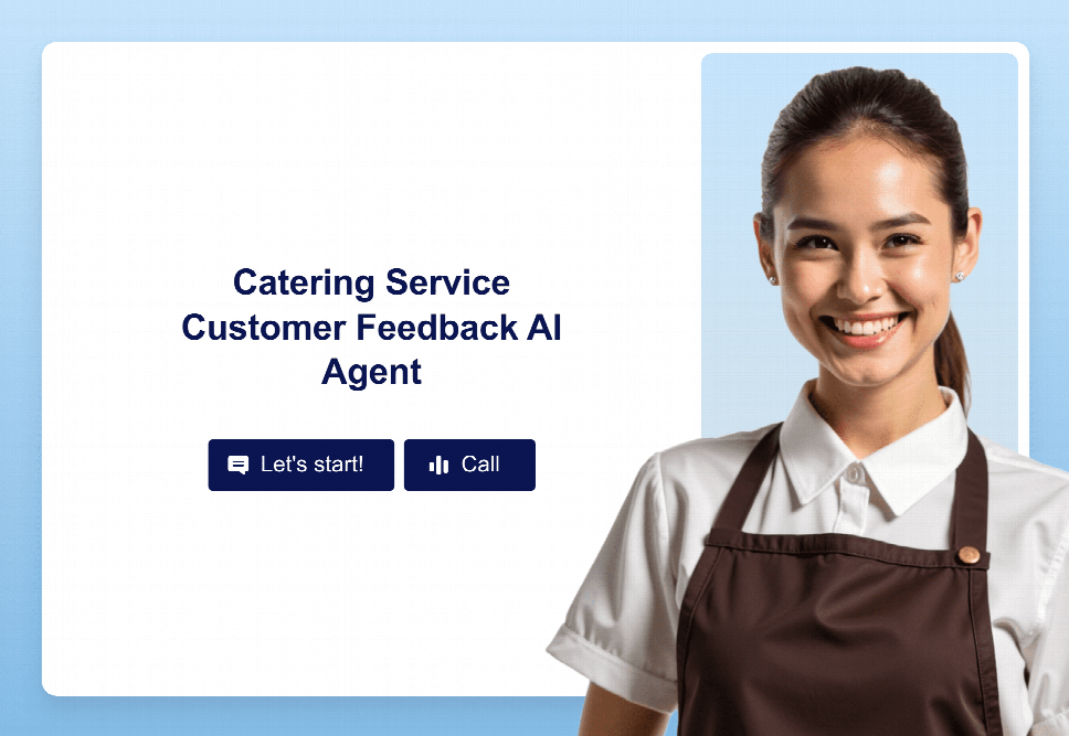 Catering Service Feedback Assistant Template | Jotform