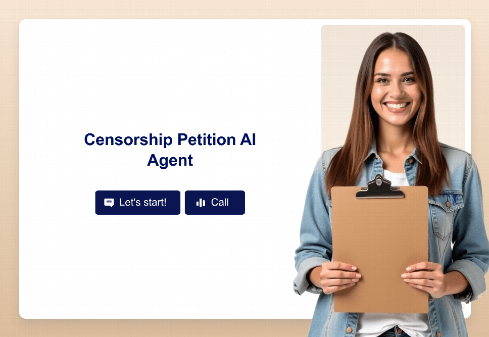 Censorship Petition Signature Collector | Jotform