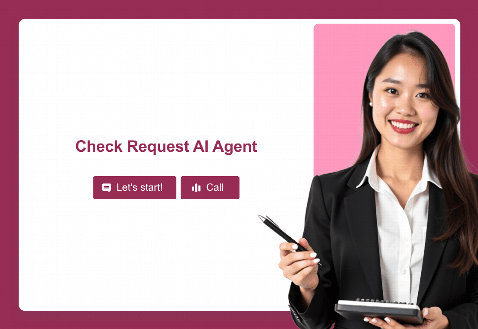 Check Request AI Agent Template | Jotform