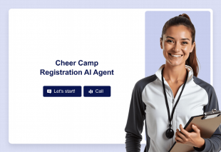 Cheer Camp Registration AI Agent Template Thumbnail