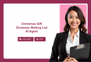 Christmas Gift Giveaway Waiting List AI Agent Template Thumbnail