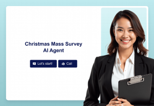 Christmas Mass Survey AI Agent Template Thumbnail