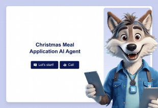 Christmas Meal Application AI Agent Template Thumbnail