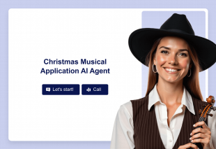Christmas Musical Application AI Agent Template Thumbnail