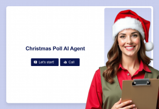 Christmas Poll AI Agent Template Thumbnail