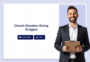 Church Donation Giving AI Agent Template Thumbnail