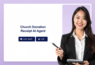 Church Donation Receipt AI Agent Template Thumbnail