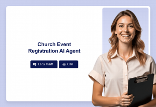 Church Event Registration AI Agent Template Thumbnail