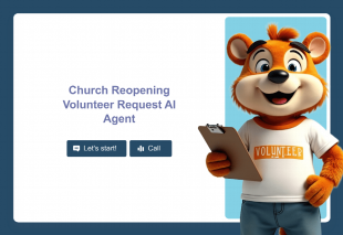 Church Reopening Volunteer Request AI Agent Template Thumbnail