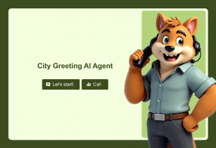 City Greeting AI Agent Template Thumbnail
