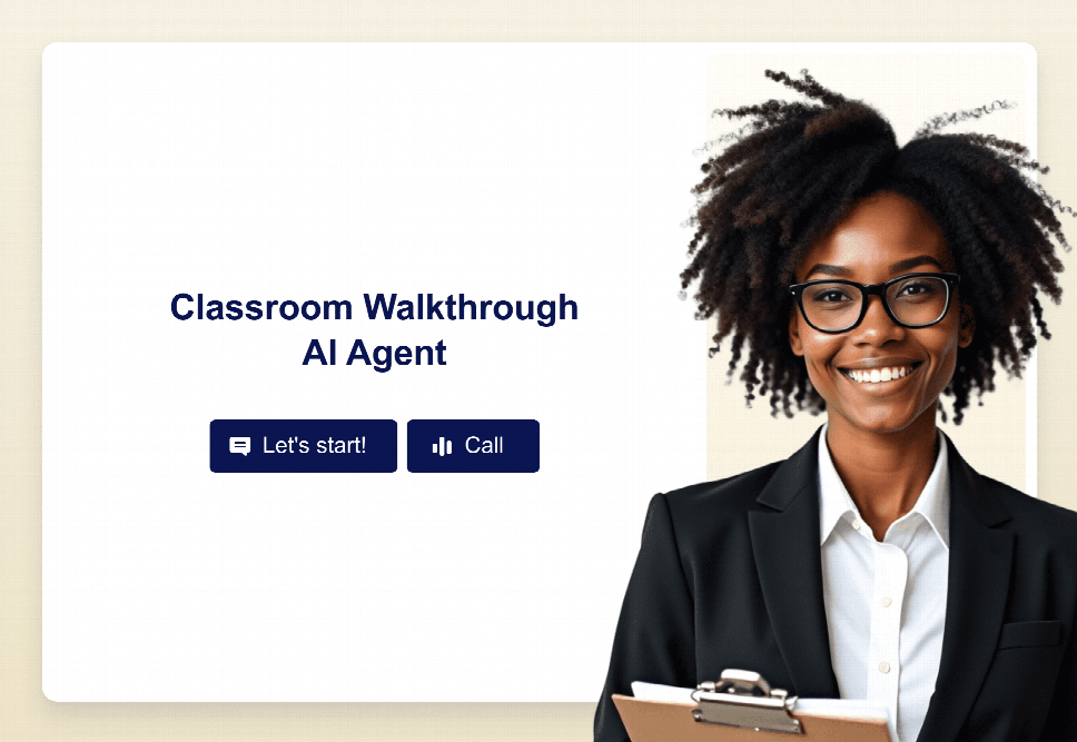 Classroom Walkthrough AI Agent Template | Jotform