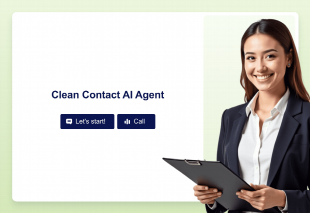 Clean Contact AI Agent Template Thumbnail