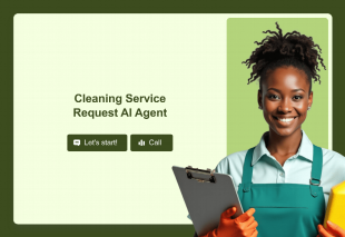 Cleaning Service Request AI Agent Template Thumbnail
