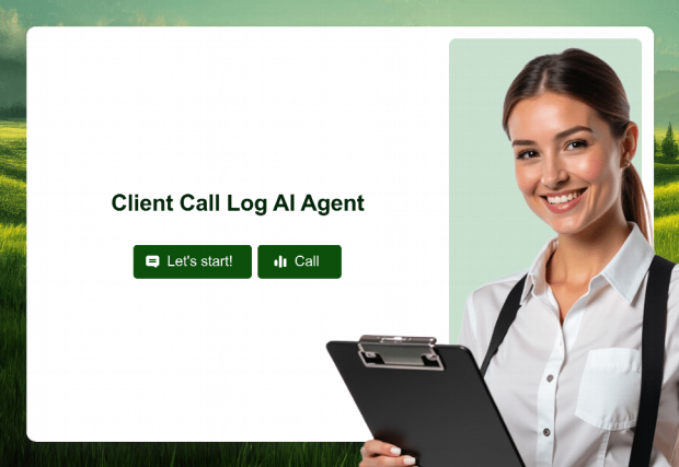 Client Call Log AI Agent Slide