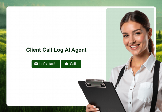 Client Call Log AI Agent Slide