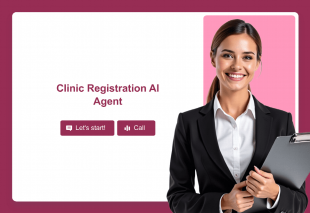 Clinic Registration AI Agent Template Thumbnail