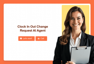 Clock In Out Change Request AI Agent Template Thumbnail