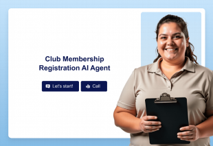 Club Membership Registration AI Agent Template Thumbnail